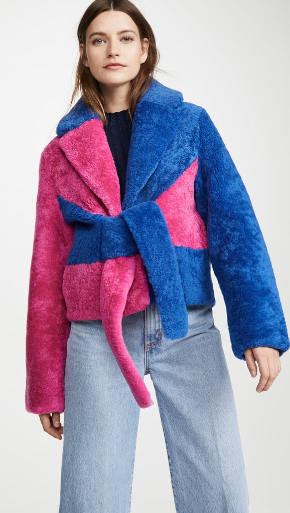 Saks Potts Colorblock Shearling Jacket