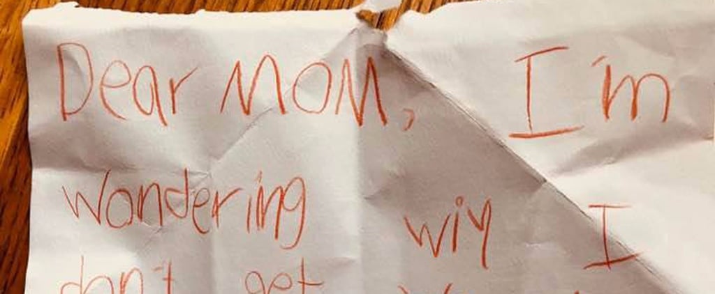 Kid Catches Mom Eating Ice Cream and Writes Angry Note