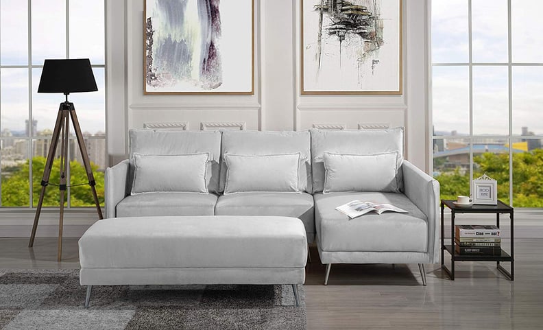 Upholstered Velvet Sectional Sofa