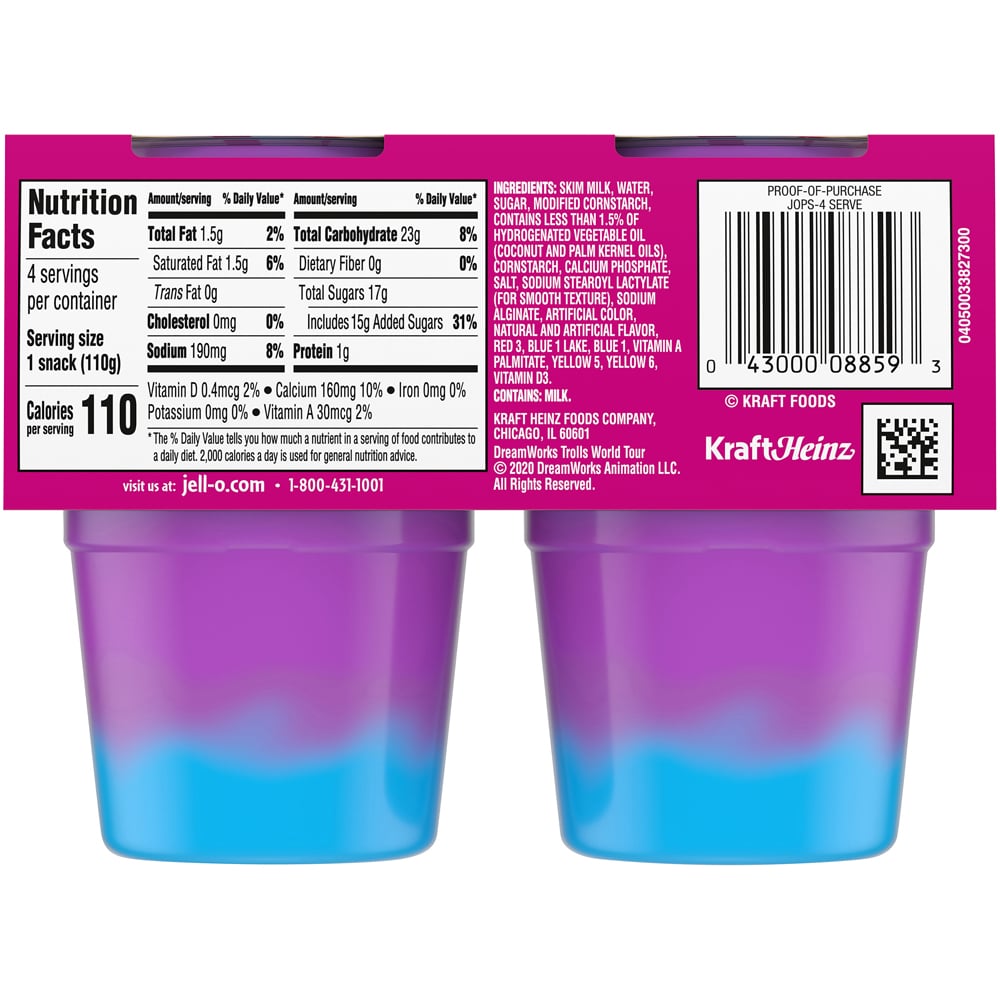 Shop Trolls Cupcake-Flavored Jell-O Layers Pudding Snacks