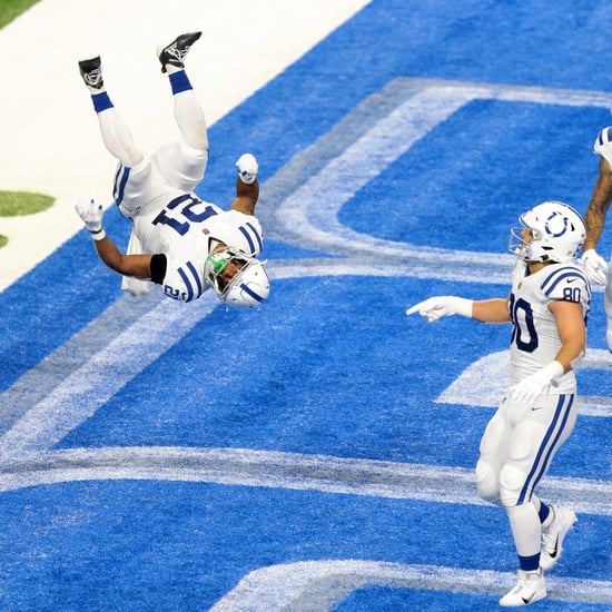 Nyheim Hines From Colts Celebrates Touchdown With Flip