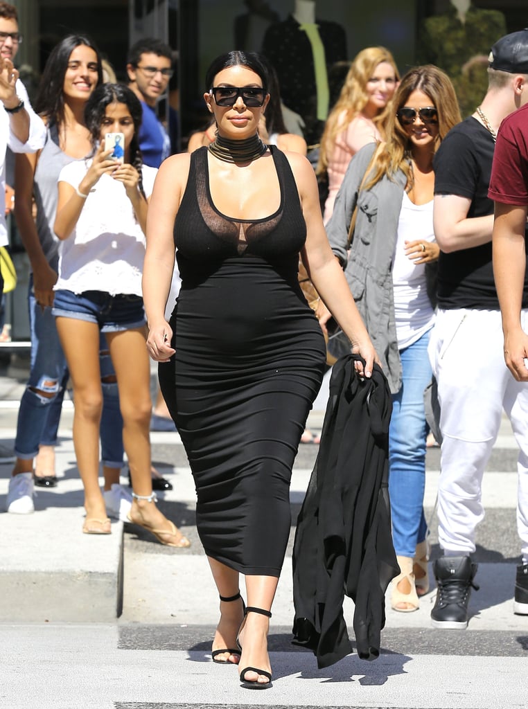 Kim Kardashian's Baby Bump in LA August 2015 | Pictures