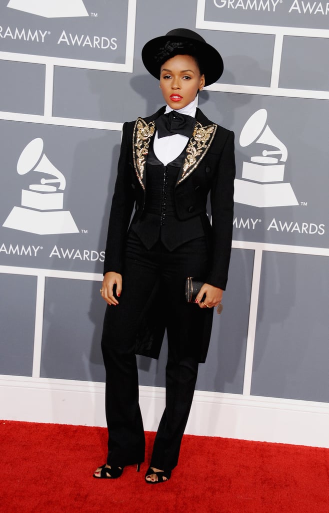 Janelle channeled her inner matador in an embellished three-piece suit at the 2013 Grammy Awards.