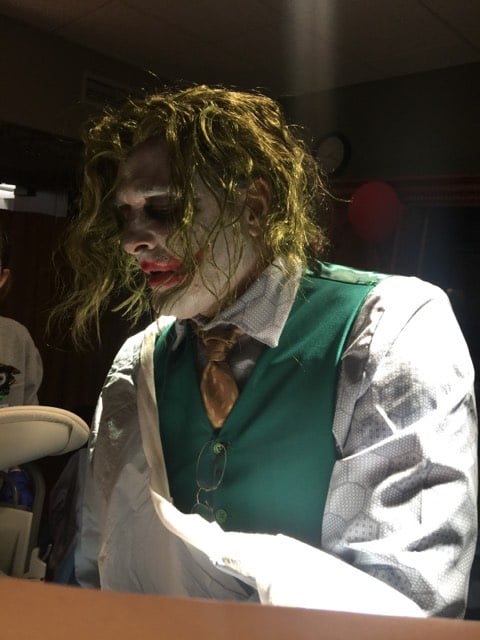 Doctor Delivers Baby Dressed as The Joker