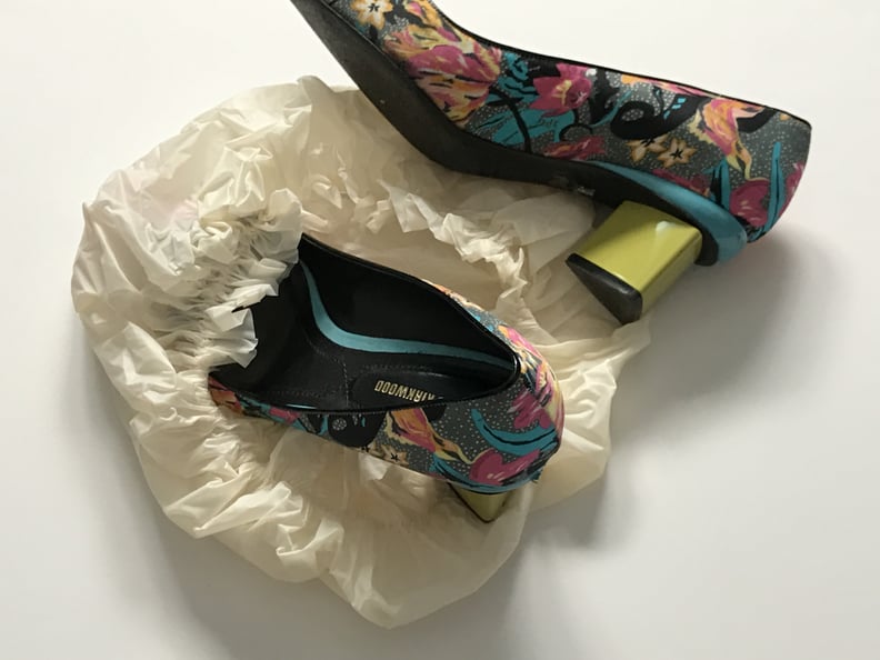 Use a Shower Cap as a Shoe Bag