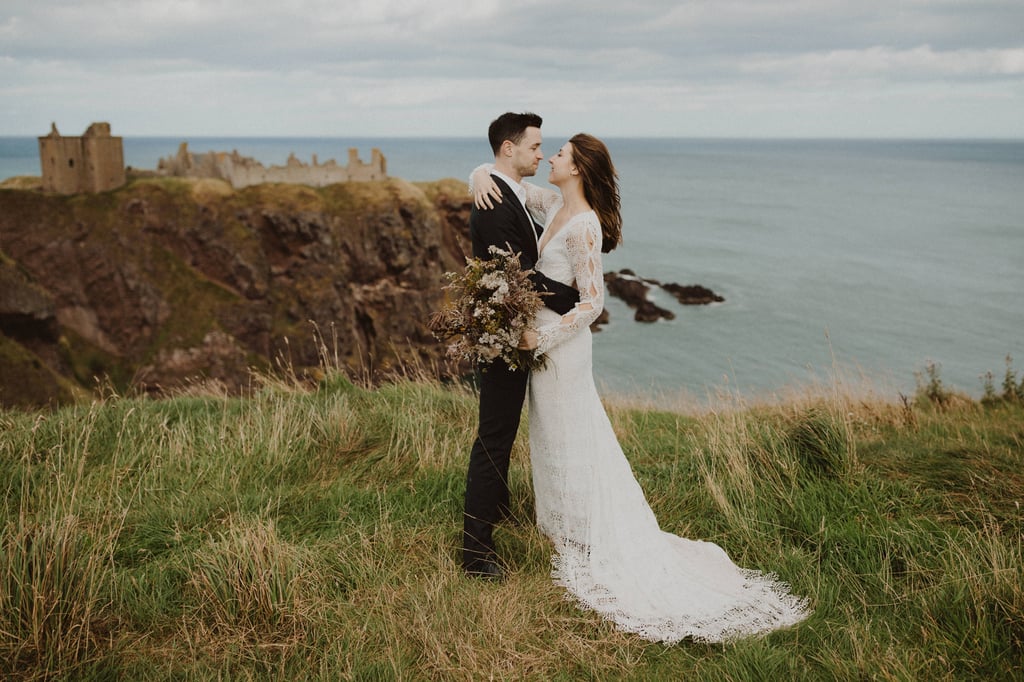 Elopement Shoot at Dunnottar Castle in Scotland