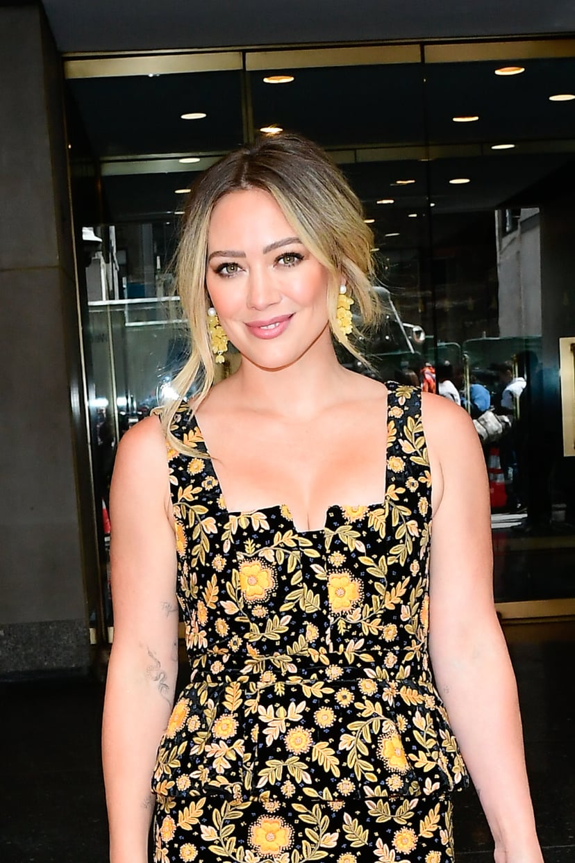 NEW YORK, NY - MAY 18:  Actress Hilary Duff is seen outside The Today Show on May 18, 2022 in New York City.  (Photo by Raymond Hall/GC Images)