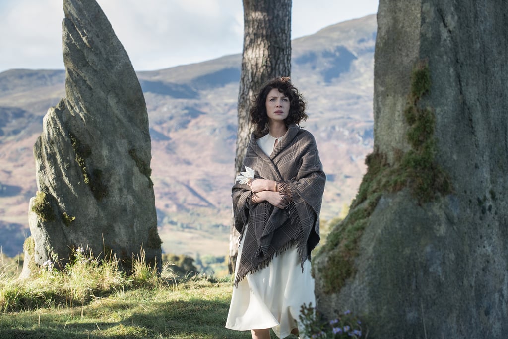 Claire walks among the standing stones.
Courtesy of Starz