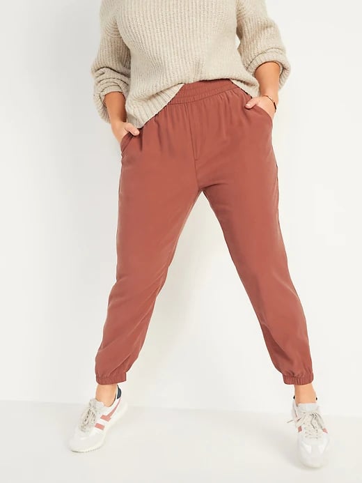 Old Navy High-Waisted Twill Jogger Pants