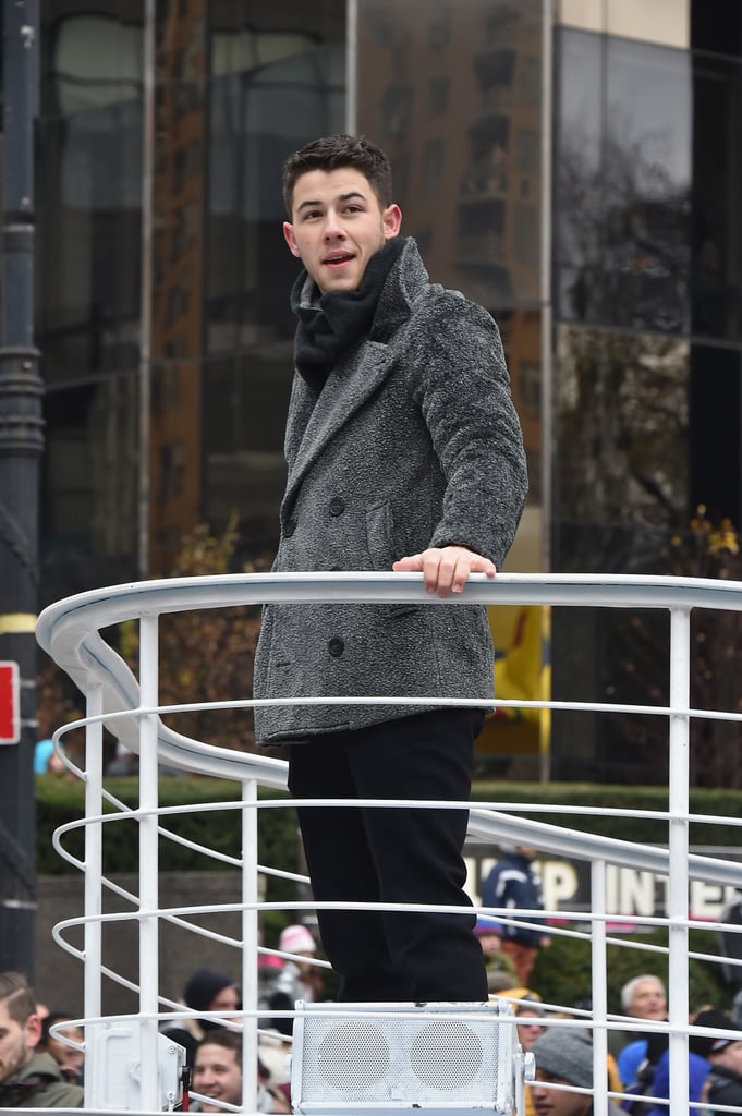 Nick Jonas scoped out the crowd.