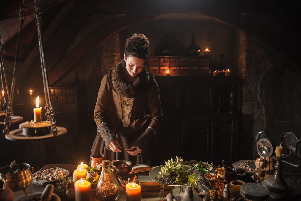 Claire finds her place as a healer in the castle.
Courtesy of Starz