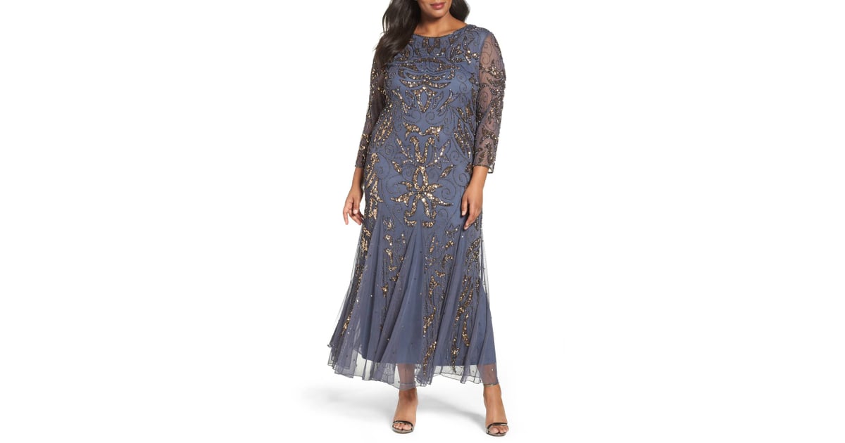 Pisarro nights sale embellished lace gown