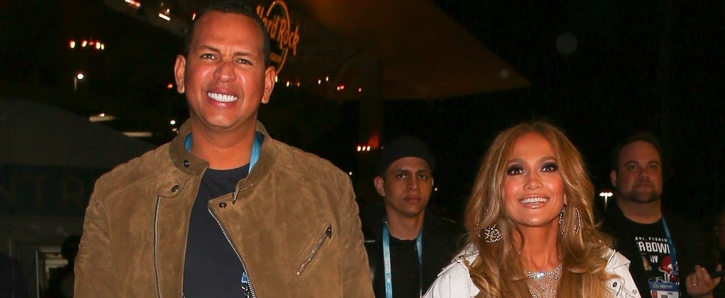 Jennifer Lopez's Rhinestone Jeans at Super Bowl With ARod