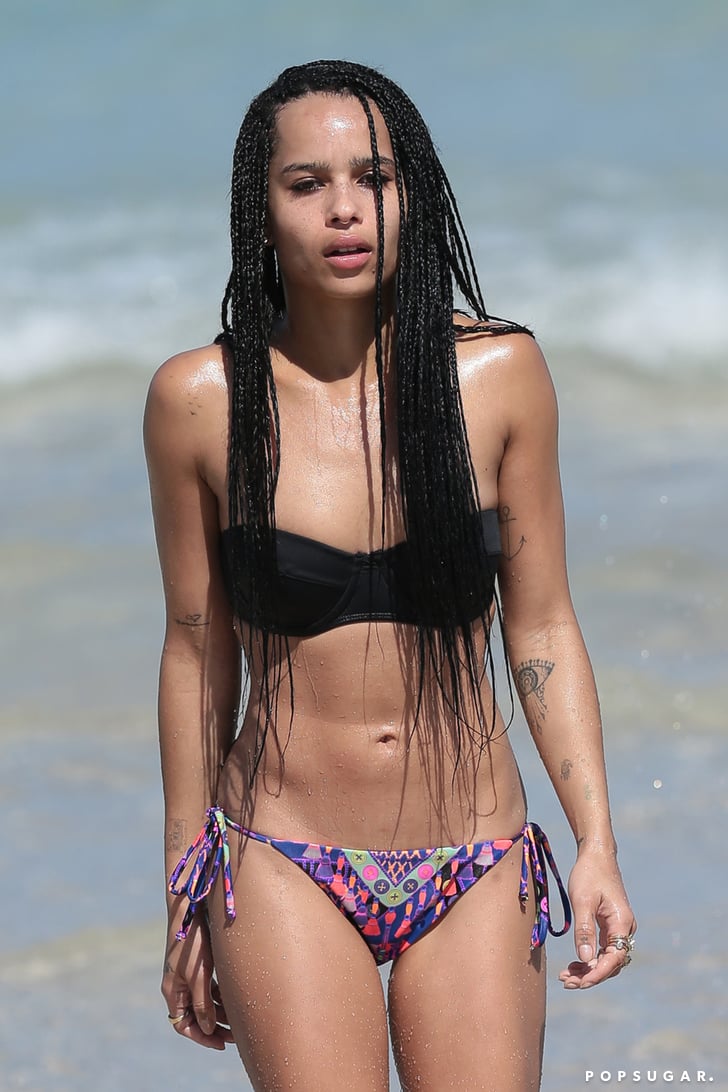 Zoe Kravitz Showed Off Her Scintillating Bikini Body During A March Pictures Of Celebrities In 8552