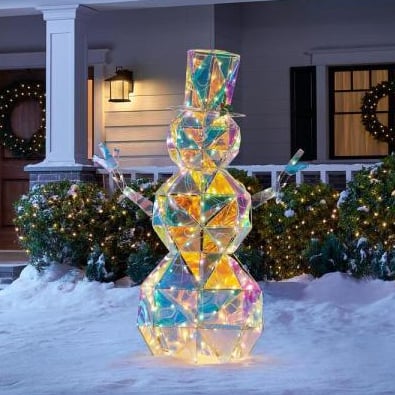 The Home Depot Is Selling a Gorgeous Iridescent Snowman