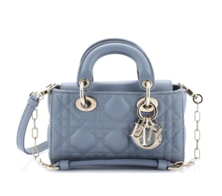 Christian Dior Lady D-Joy Cannage Quilt Lambskin Bag