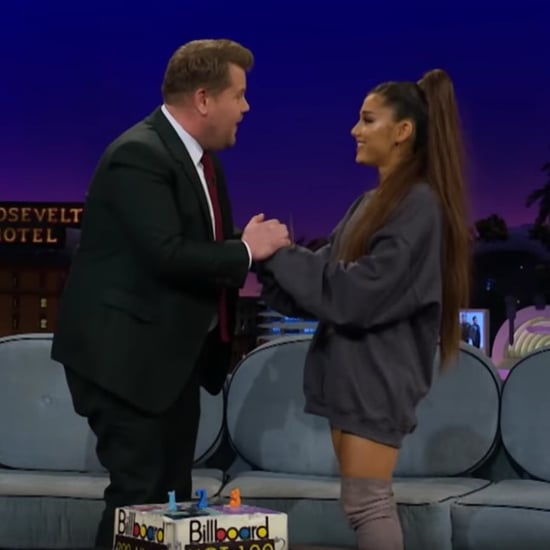 Ariana Grande Celebrates Billboard Record With James Corden