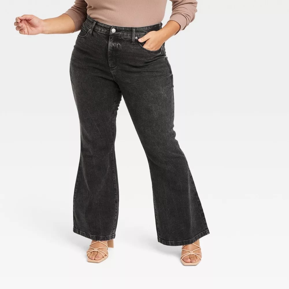 Ava & Viv Women's High-Rise Relaxed Flare Jeans
