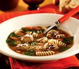 Meatball-Mushroom-Parmesan Soup