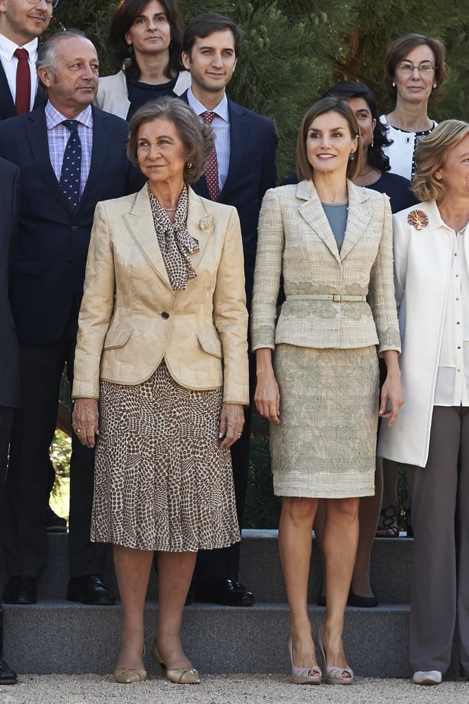 Queen Letizia and Queen Sofia of Spain Wear Matching Outfits