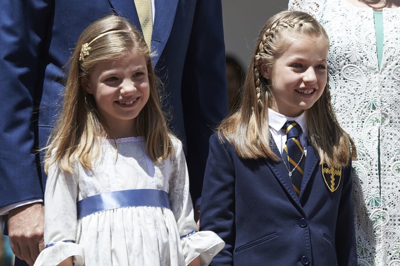 Princess Leonor and Infanta Sofía in 2015