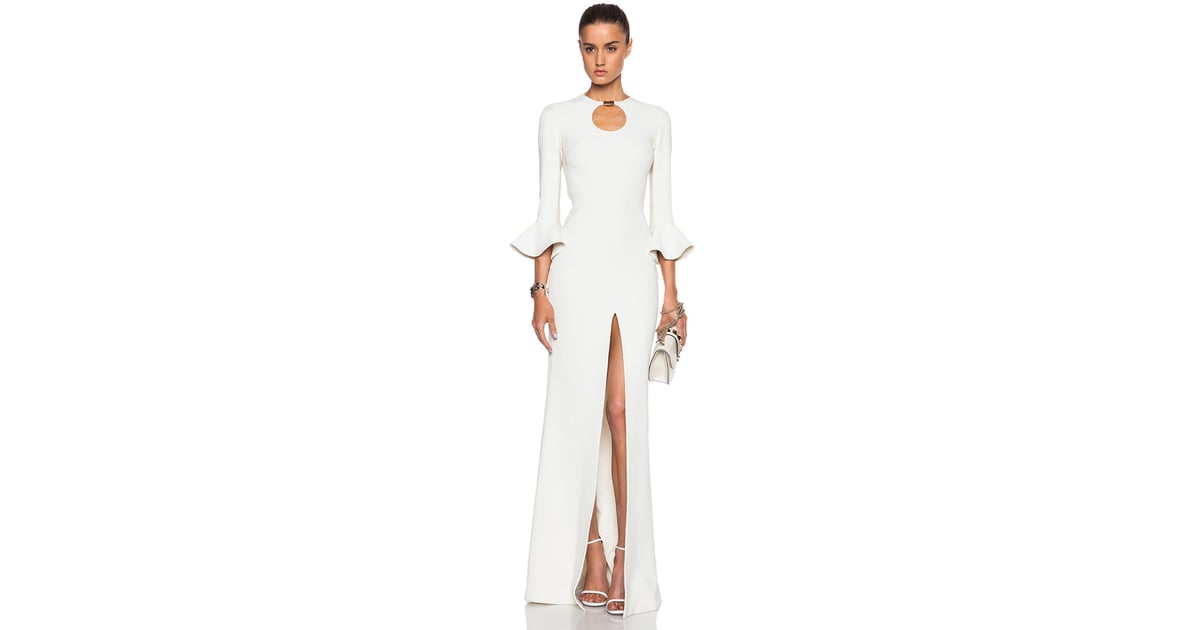 David Koma Short Peplum Sleeve Gown ($2,614) | Wedding Dresses That ...