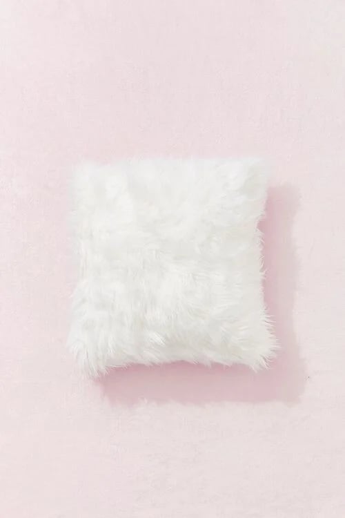 Shag Faux Fur Throw Pillow