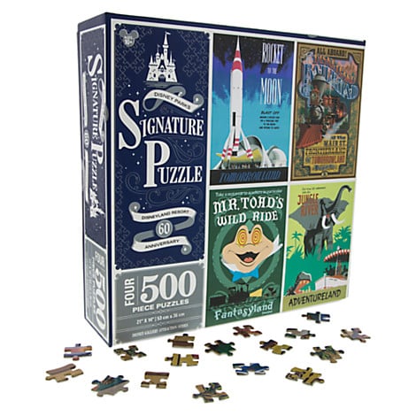 Disneyland Attraction Poster Jigsaw Puzzle Set