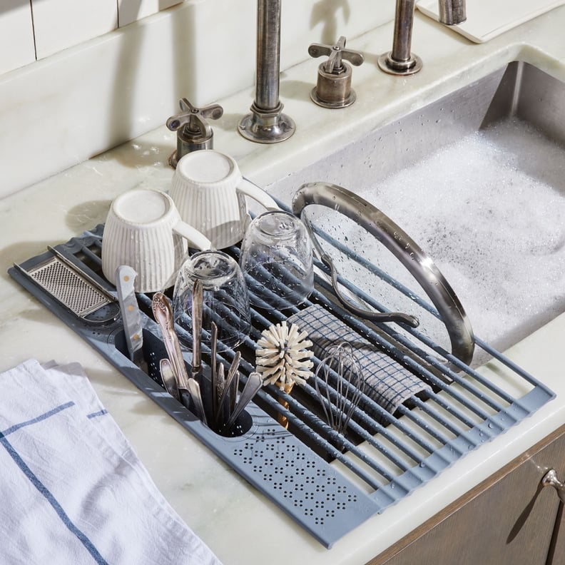 Yamazaki Tosca White Over-The-Sink Dish Drainer Rack + Reviews, Crate &  Barrel