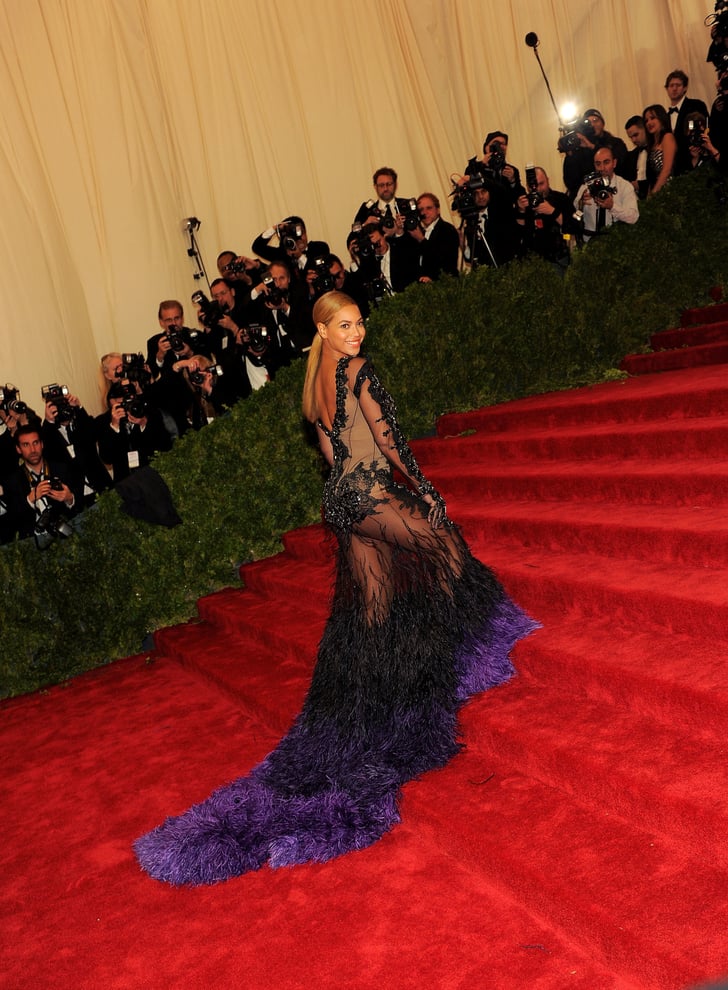 Beyoncé at the 2012 Met Gala Sheer Dresses and Bodysuits on the Red