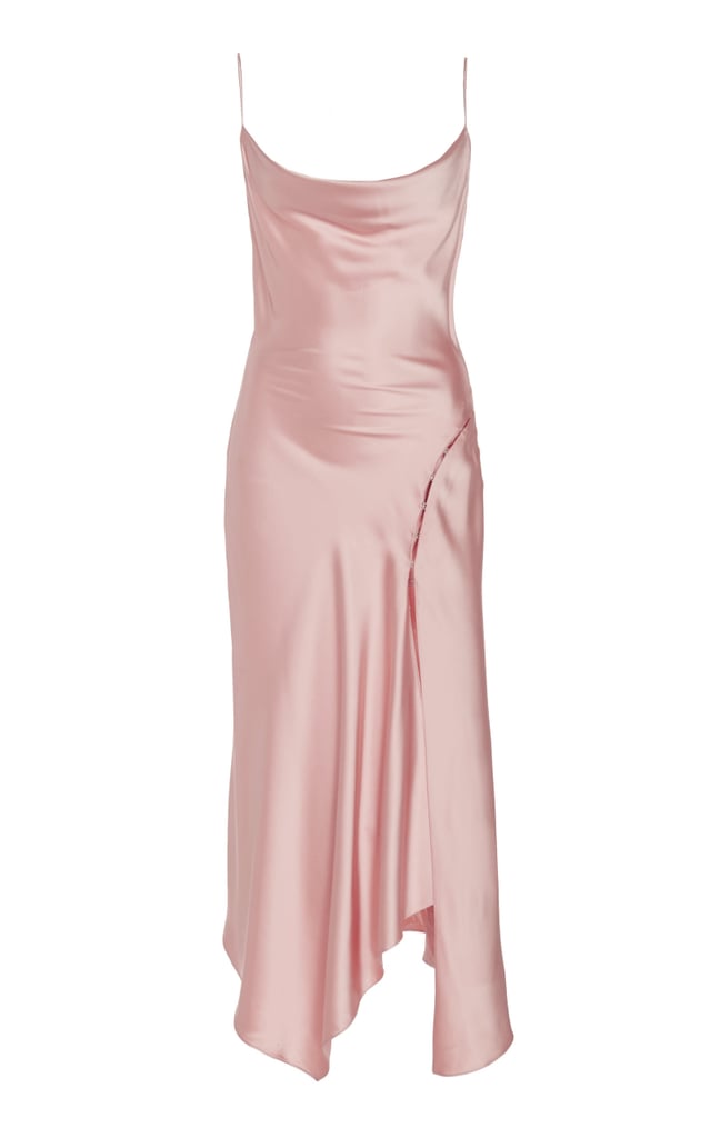 Jonathan Simkhai Asymmetric Satin Slip Dress