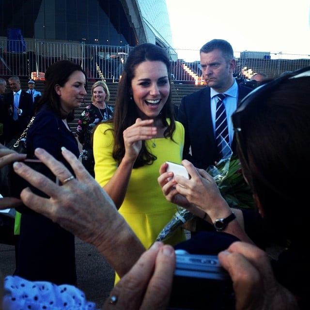 Australian fans went crazy for Kate when she stopped by Sydney.
Source: Instagram user lachlan_selby1