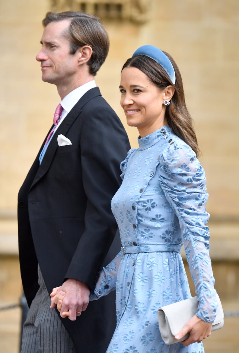WINDSOR, UNITED KINGDOM - MAY 18: (EMBARGOED FOR PUBLICATION IN UK NEWSPAPERS UNTIL 24 HOURS AFTER CREATE DATE AND TIME) James Matthews and Pippa Middleton attend the wedding of Lady Gabriella Windsor and Thomas Kingston at St George's Chapel on May 18, 2