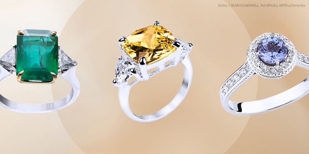 Colored Engagement Rings POPSUGAR Fashion