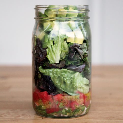 Guacamole Mason Jar Salad Guacamole Mason Jar Salad