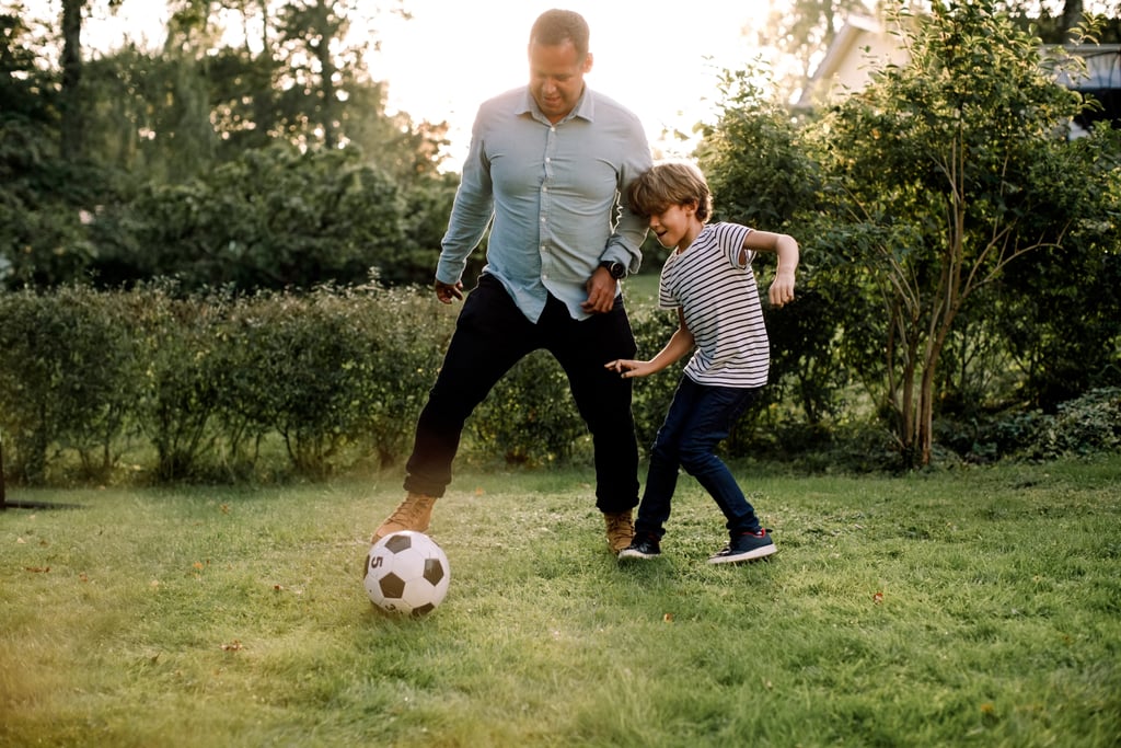 Go head to head in backyard soccer.
