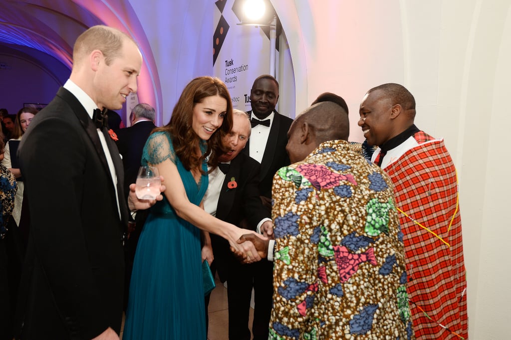 Kate Middleton Blue Jenny Packham Gown 2018