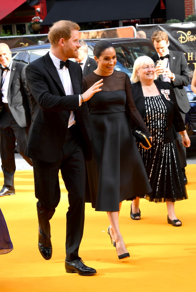 Pictured: Prince Harry and Meghan Markle at The Lion King premiere in London.