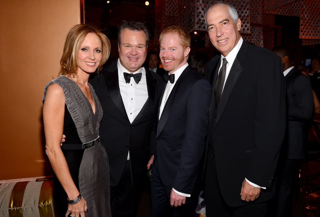Eric Stonestreet and Jesse Tyler Ferguson smiled with Fox executives.
Eric Stonestreet and Jesse Tyler Ferguson smiled with Fox executives.