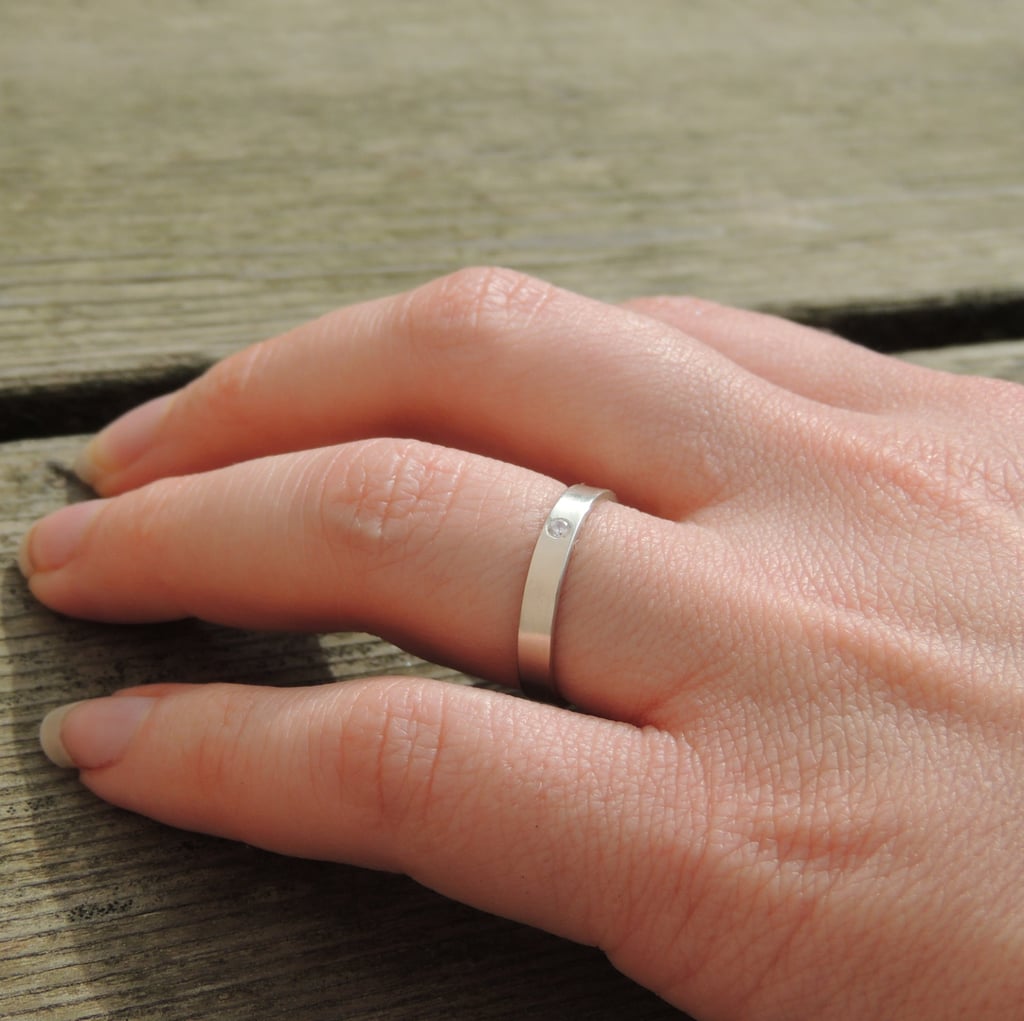 White Sapphire Ring: $55