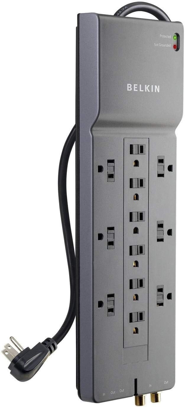 Belkin 12Outlet Power Strip Surge Protector Highest Rated Home