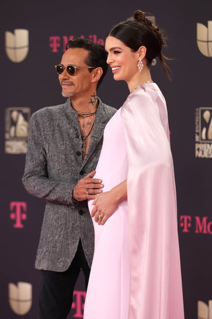 Marc Anthony Cradles His Wife's Baby Bump on the Red Carpet