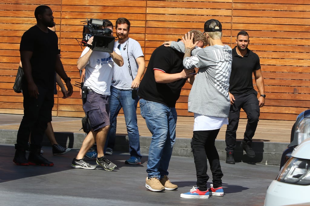 Justin Bieber and James Corden Out in LA October 2015