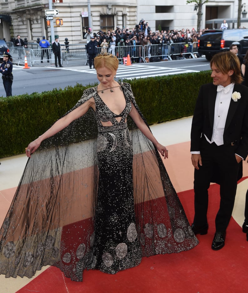 When Keith Urban Was Mesmerized by Nicole Kidman's Caped McQueen Gown