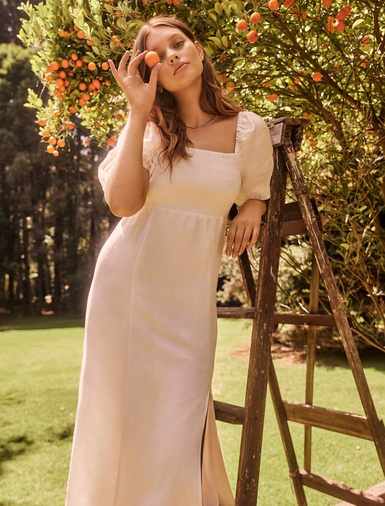 Forever New Indiana Lace Spliced Midi Dress | The Best White Cotton