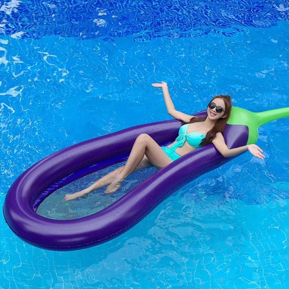 Eggplant Pool Float