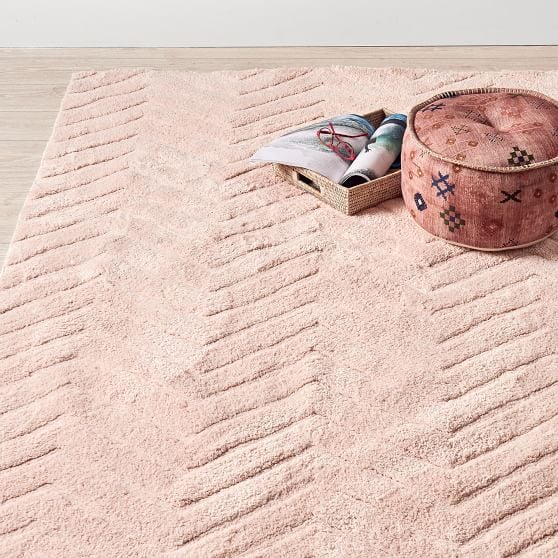Plush Performance Chevron Rug | Best Dorm Essentials From Pottery Barn ...