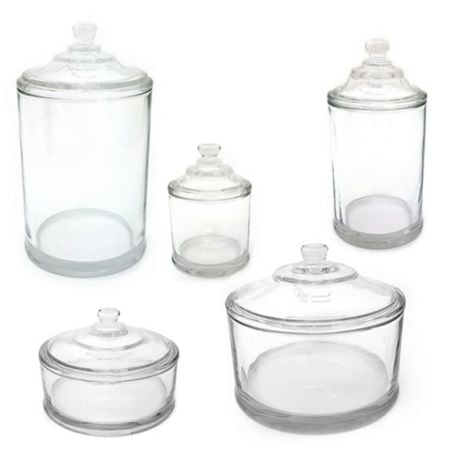 Everhome Small Traditional Glass Apothecary Canister