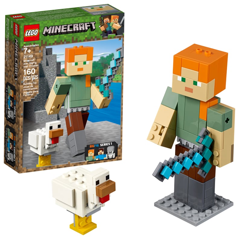 Lego Minecraft Alex BigFig With Chicken