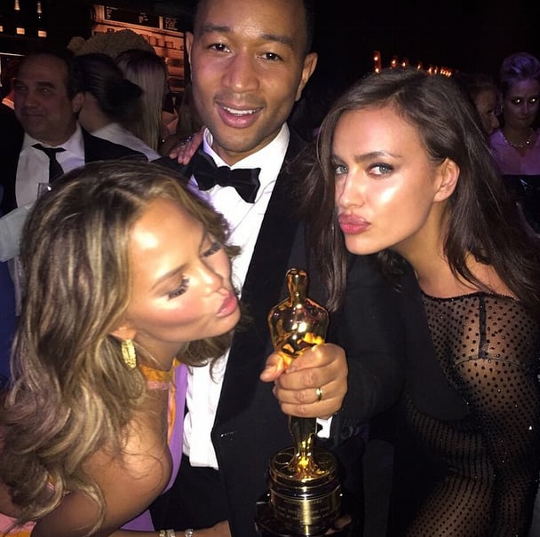 . . . and Chrissy Teigen and John Legend casually hanging at the Oscars.